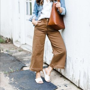 Everlane wide leg crop pant